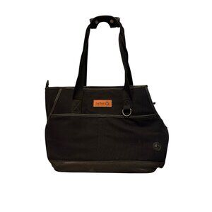 Belleraja Small Travel Dog or Cat Pet Carrier Black with cushion board